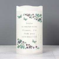 Personalised Forget Me Not LED Candle Extra Image 2 Preview